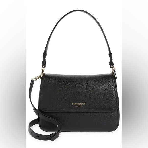 Hudson pebble leather medium convertible shoulder bag♠️ - Picture 1 of 8